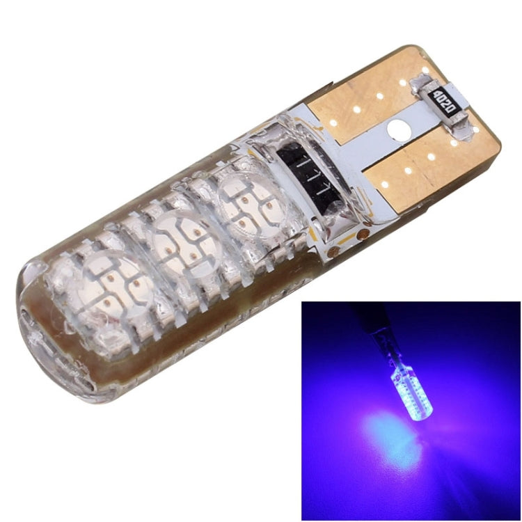 10 PCS T10 3W 300LM Silicone 6 LED SMD 5050 Car Clearance Lights Lamp, DC 12V, 6 LED SMD 5050, 6  SMD 5050 LEDs, 6 SMD 5050 LEDs