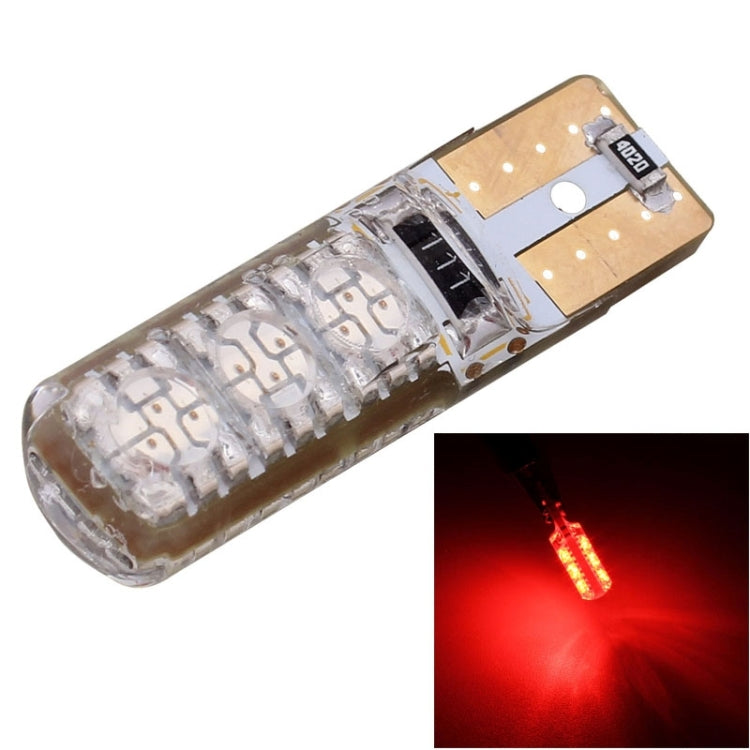 10 PCS T10 3W 300LM Silicone 6 LED SMD 5050 Car Clearance Lights Lamp, DC 12V, 6 LED SMD 5050, 6  SMD 5050 LEDs, 6 SMD 5050 LEDs
