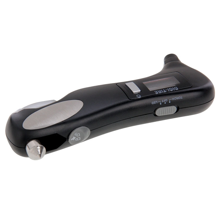 LCD Display Screen Digital Tire Gauge with LED Flashlight, Pressure Range: 2-150PSI, Tire Gauge