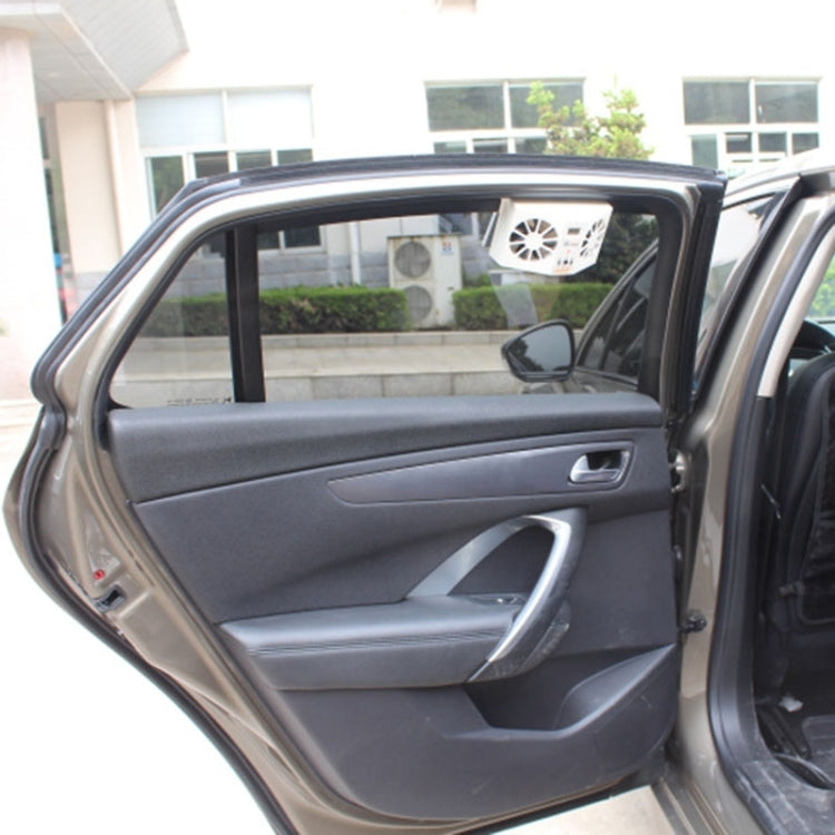 2W Solar Powered Car Auto Air Vent Cool Fan Cooler Ventilation System Radiator, with Temperature Display, 2W Solar Powered Fan