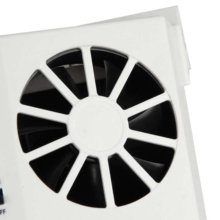 2W Solar Powered Car Auto Air Vent Cool Fan Cooler Ventilation System Radiator, with Temperature Display, 2W Solar Powered Fan