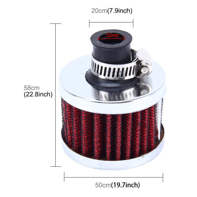 MZ 50mm Universal Mushroom Head Style Air Filter for Car, MZ 5cm(Red), HKS 5cm (Black), MZ 5cm(Blue)
