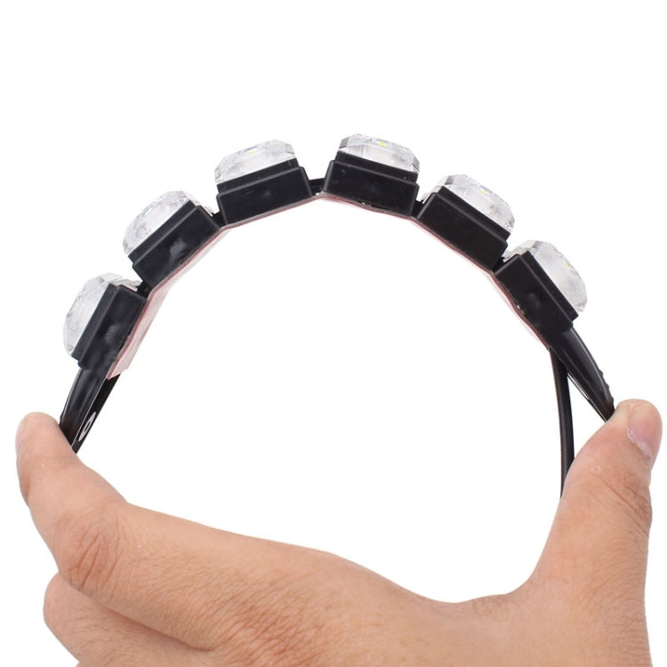 MZ 3W 2 PCS 160LM 6 LED SMD 5050 Flexible Snake LED Car Daytime Running Lights, DC 12V, 3W