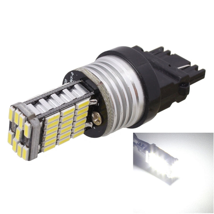 2 PCS T25 3156 9W 450LM White Light 45 LED 4014 SMD Car Brake Light Reverse Lamp Parking Light Bulb, DC 12V, 3156