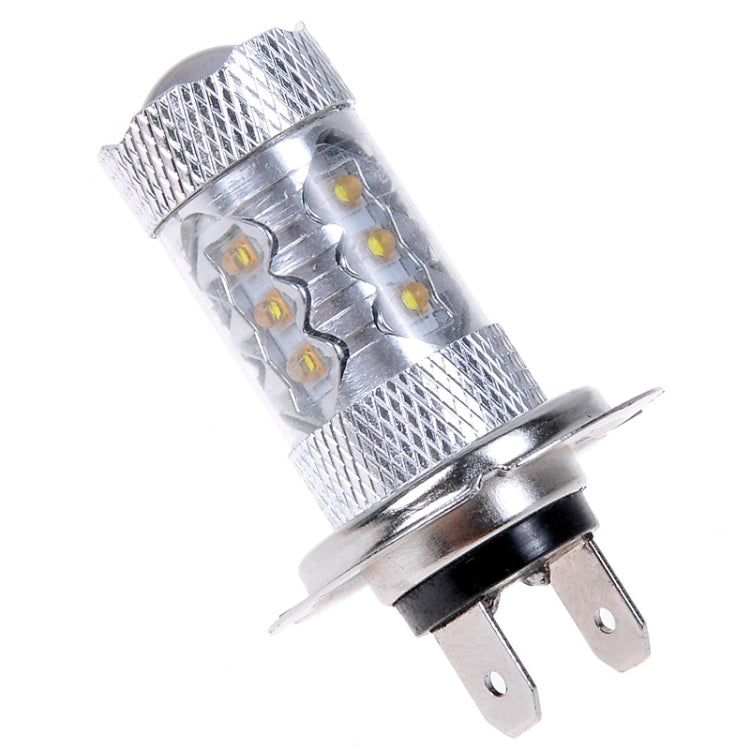 2 PCS H7 800 Lumen 80W 16-3535-LEDs 6000K White Light Car LED Fog Light, DC 12-24V, H7 80W