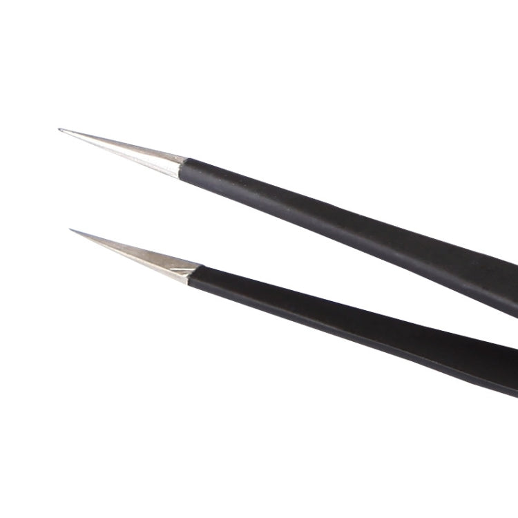 BEST BST-728 202 Stainless Steel Anti-static Tip Tweezers, BST-728