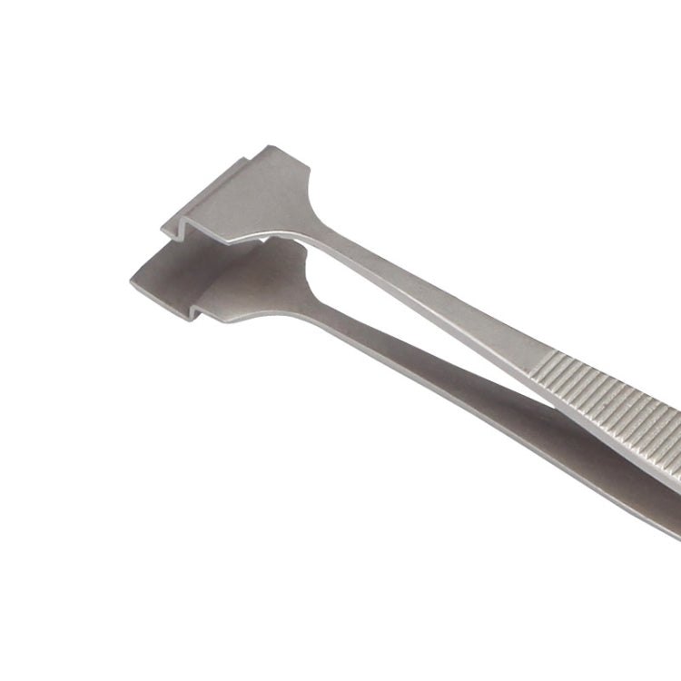 BEST BST-91-5L SA Professional Stainless Steel Wafer Tweezers for Silicon Wafer, BST-91-5