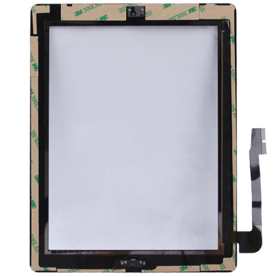 (Controller Button + Home Key Button PCB Membrane Flex Cable + Touch Panel Installation Adhesive)  Touch Panel for New iPad (iPad 3)