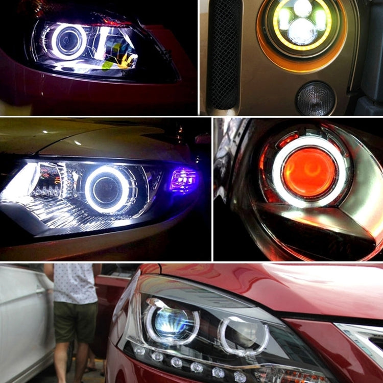 90mm 5W 180LM Angel Eyes Circles Car Headlight COB LED Lights for Vehicles, DC 12-24V, 90mm Pink Light, 90mm Green Light, 90mm Red Light, 90mm Blue Light, 90mm  White Light