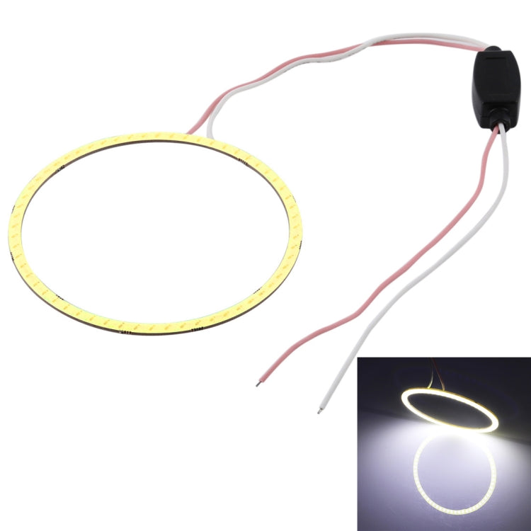 90mm 5W 180LM Angel Eyes Circles Car Headlight COB LED Lights for Vehicles, DC 12-24V, 90mm Pink Light, 90mm Green Light, 90mm Red Light, 90mm Blue Light, 90mm  White Light
