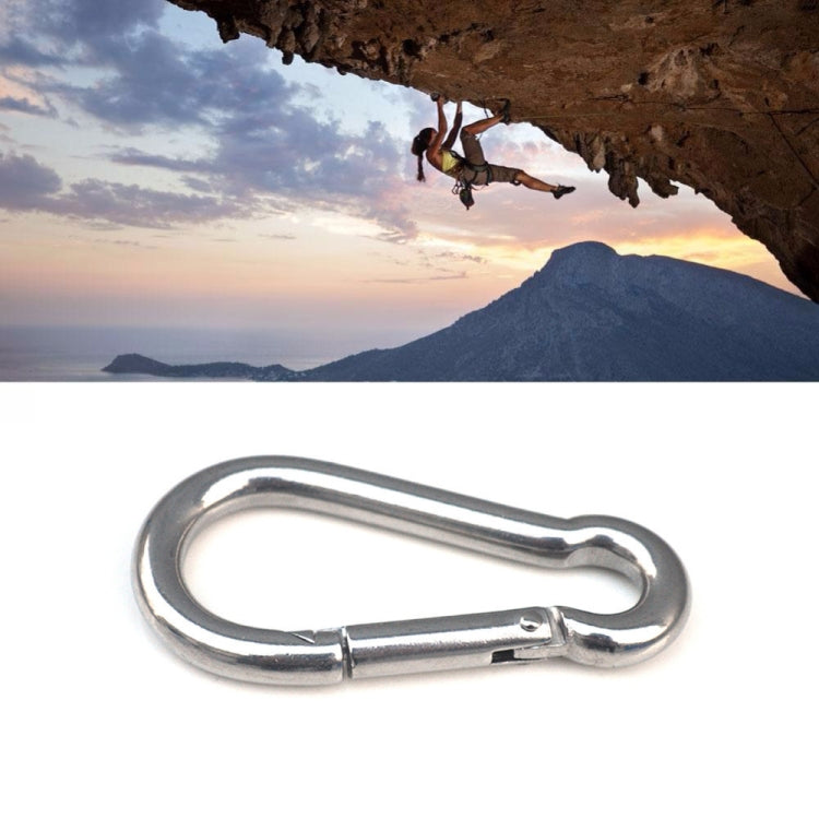 M7 Stainless Steel Carabiner Spring Hook Multi-tool Mountaineering Buckle Lock Camping Hook Rope, Inner Diameter: 6.84mm, M7