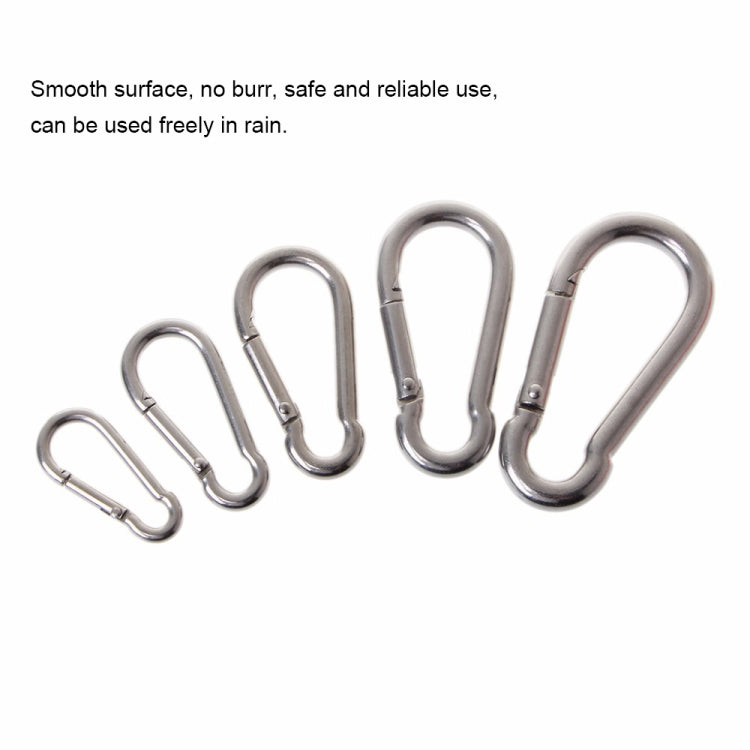 M7 Stainless Steel Carabiner Spring Hook Multi-tool Mountaineering Buckle Lock Camping Hook Rope, Inner Diameter: 6.84mm, M7