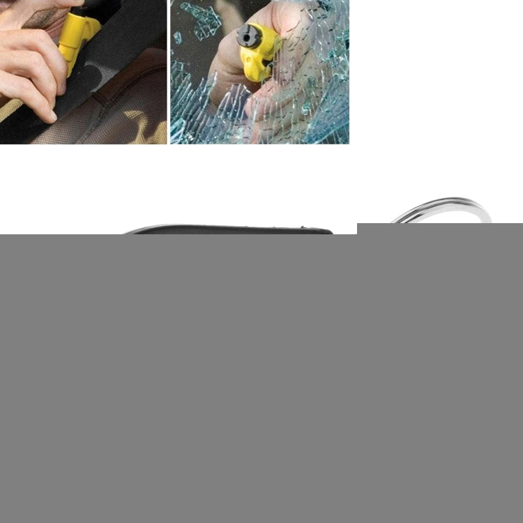 2 in 1 Car Emergency Hammer / Key Chain / Knife Broken Glass Portable Tool, 2 in 1 Black, 2 in 1 Red, 2 in 1 Yellow