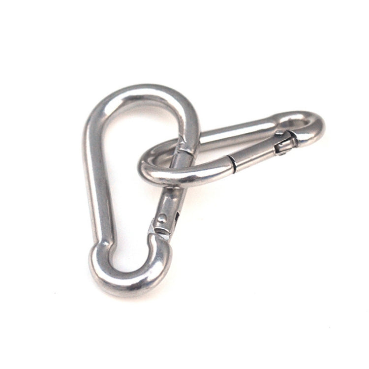 M4 Stainless Steel Carabiner Spring Hook Multi-tool Mountaineering Buckle Lock Camping Hook Rope, Inner Diameter: 3.93mm, M4