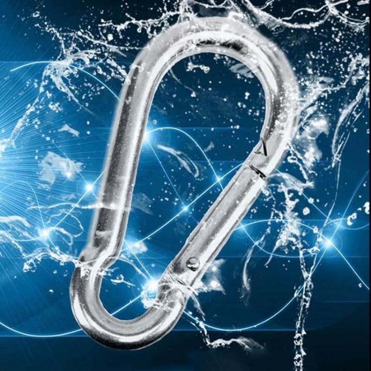 M4 Stainless Steel Carabiner Spring Hook Multi-tool Mountaineering Buckle Lock Camping Hook Rope, Inner Diameter: 3.93mm, M4