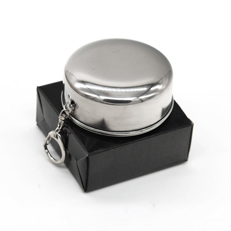 Stainless Steel Retractable Outdoor Cup  Size: 50 x 50 x20 mm (Small), Size: 50 x 50 x20 mm