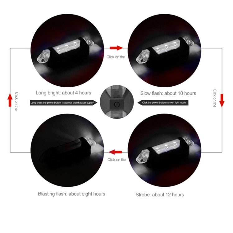 AQY-093 Detachable USB Rechargeable LED Bike Taillight