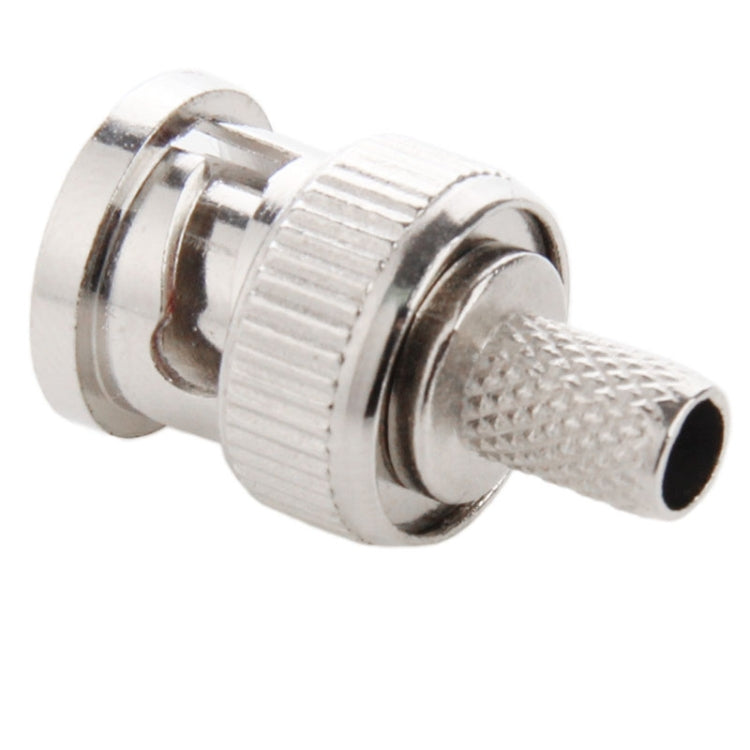 100 PCS UG1789 Crimp 3 in 1 BNC Male Connector Adapter for RG59 Coaxial Cable, UG1789