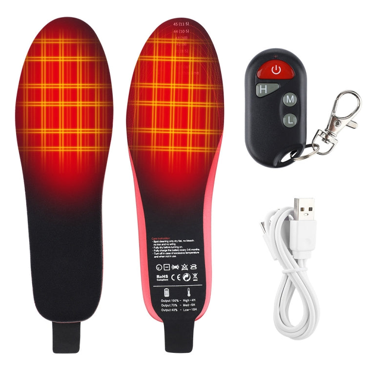 Rechargeable Electric Heating Insole Wireless Remote Control Smart Thermal Insole,Size:Medium(34-40 Size), Size:Medium