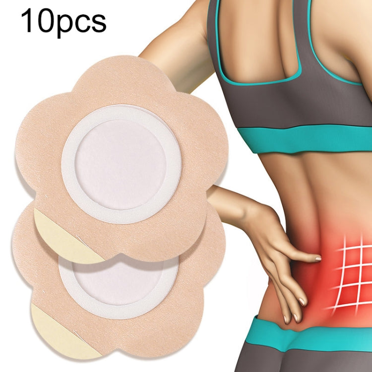 10pcs 042 Spunlace Non-woven Stickers Anti-osmosis Three-volt Belly Button Plaster, Size: 8x8x3.5cm(Plum Shape), 8x8x3.5cm