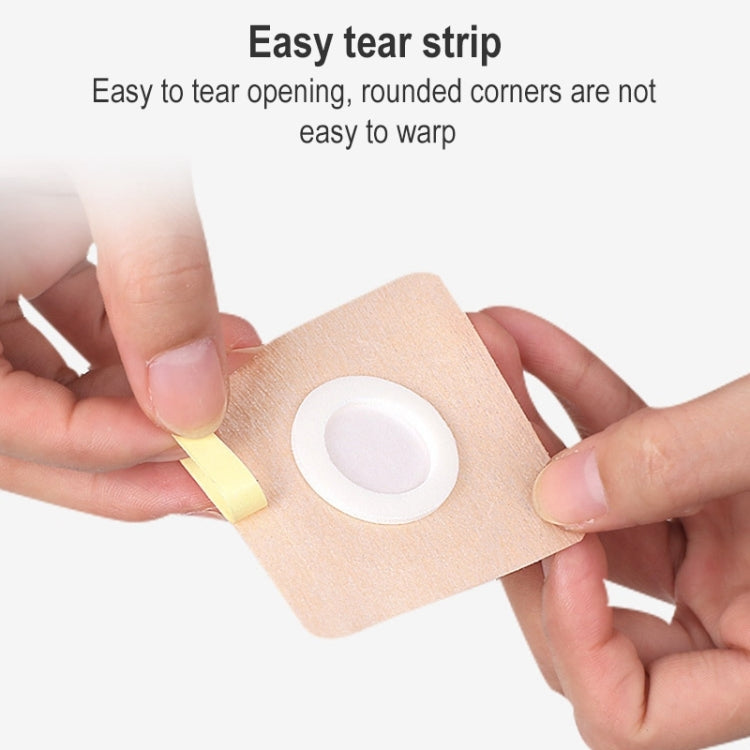 10pcs 042 Spunlace Non-woven Stickers Anti-osmosis Three-volt Belly Button Plaster, Size: 8x8x3.5cm(Plum Shape), 8x8x3.5cm
