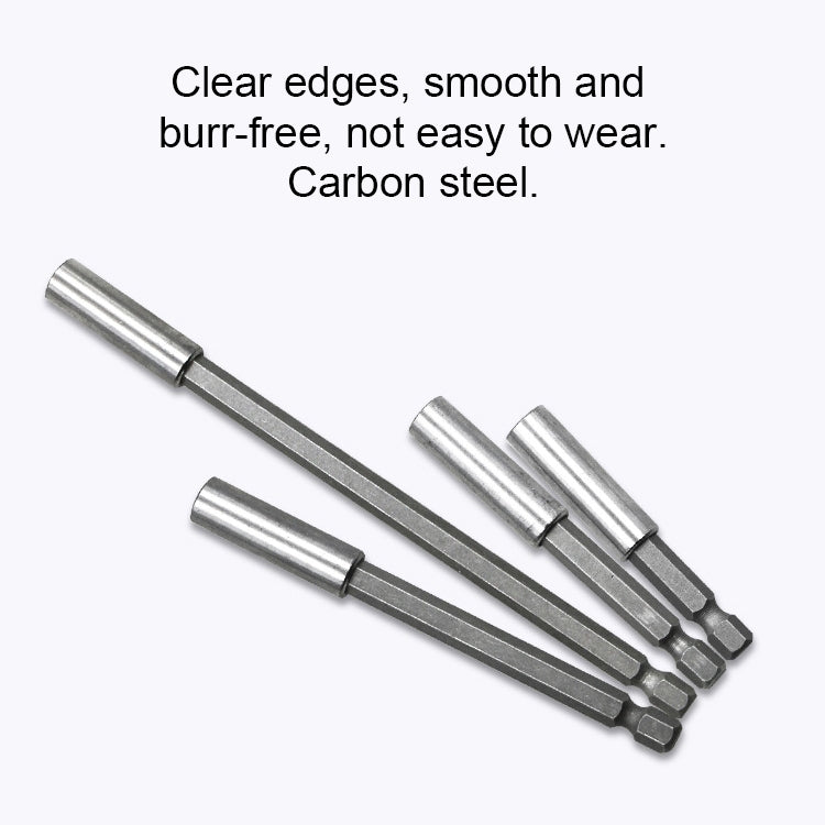 5 PCS 1/4 Electric Batch Head High Magnetism Connecting Rod Pistol Drill Extension Rod Sleeve Fast Turning Joint, Length: 75mm, 75mm Joint