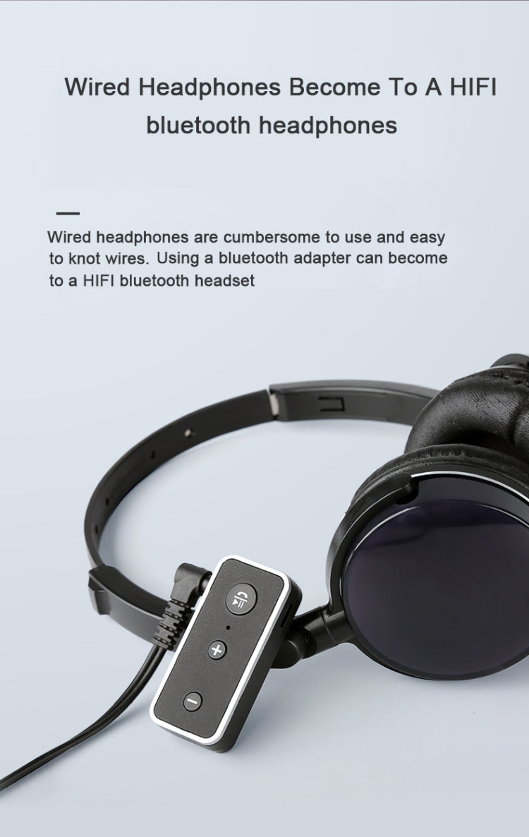 Bluetooth 5.0 audio receiver 3.5AUX car speaker headphones universal one tow two talk, Bluetooth 5.0