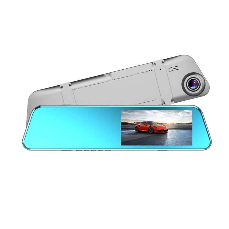 Full HD 1080P Full-Screen Touch 5.18-Inch Rearview Mirror DIGITAL Video Recorder Dual-Lens Ultra-Thin On-Board Dvr Camera, 5.18 inch