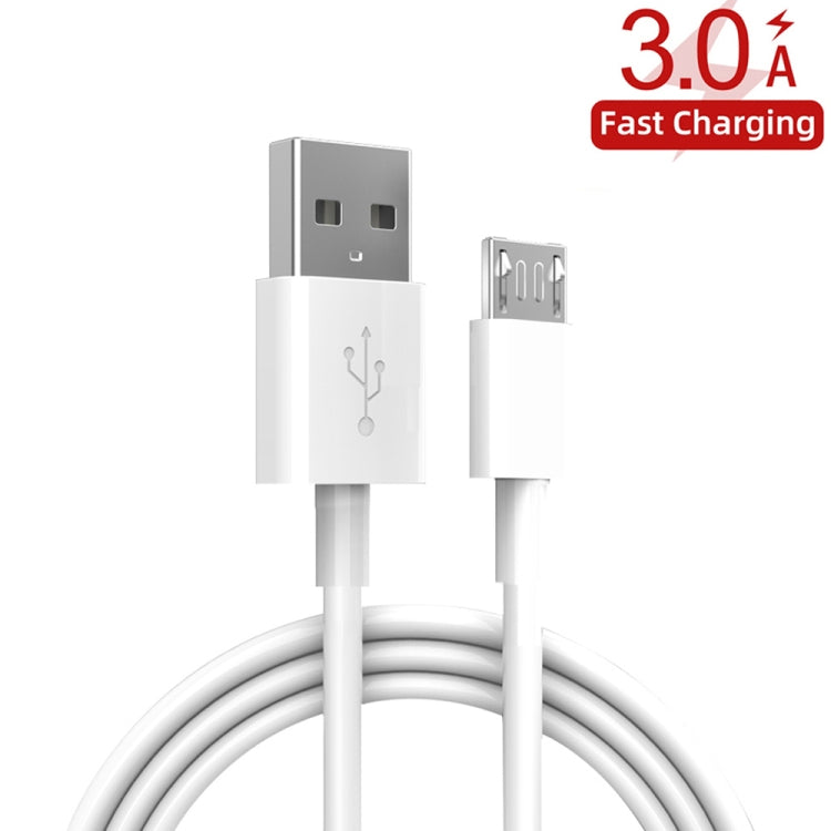 YSY-310QC18W QC3.0 Dual Port USB Car Charger + 3A USB to Micro USB Data Cable, Cable Length: 1m, YSY-310QC18W with Micro USB Cable, with Micro USB Cable