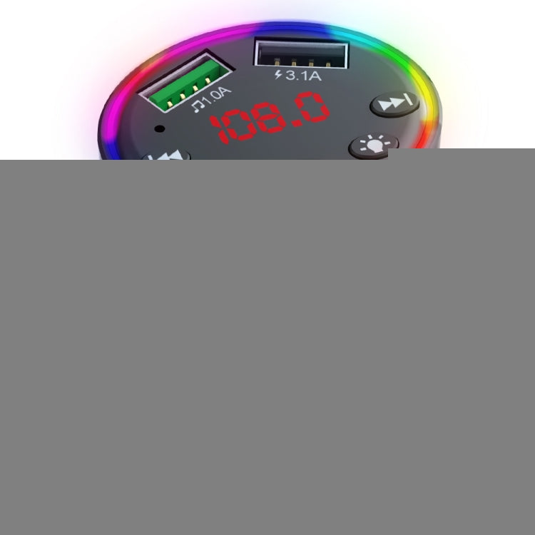 F9 Car MP3 Modulator Player Wireless Hands-free Audio Receiver Dual USB Fast Charger FM Transmitter Car Kit, F9