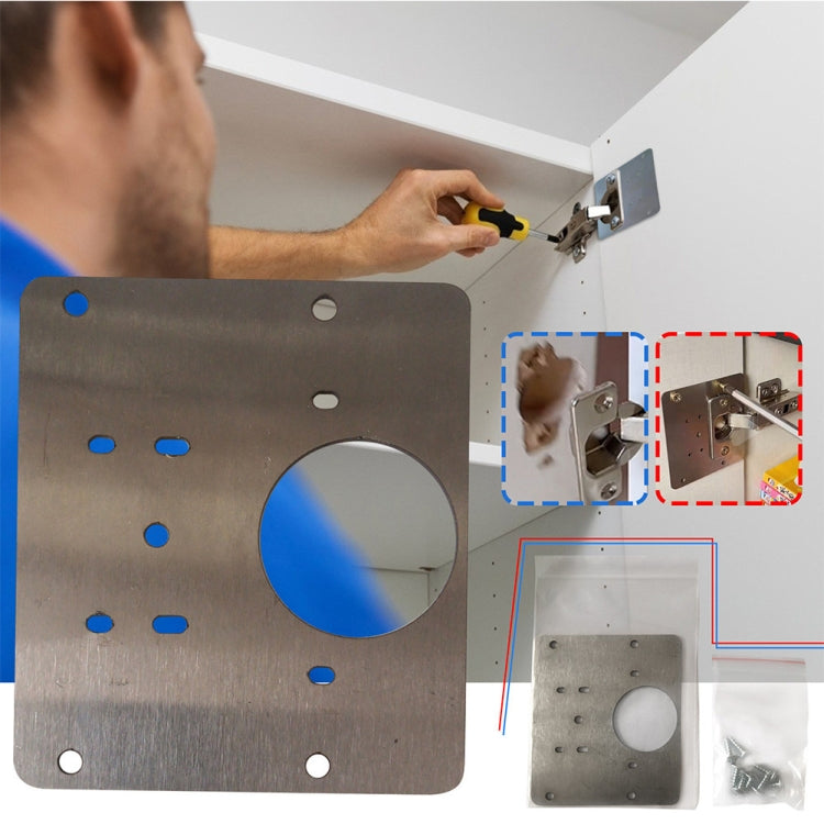 Hinge Repair Plate Cabinet Stainless Steel Hinge Repair Plate, Hinge Repair