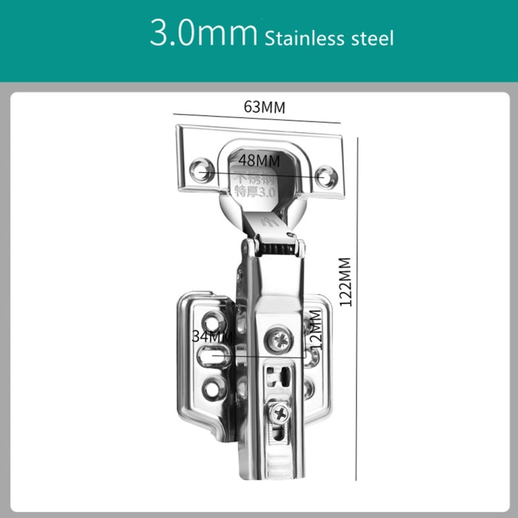 304 Stainless Steel Hinge Hydraulic Damping Mute Thickening Buffer Hinge, Buffer Hinge