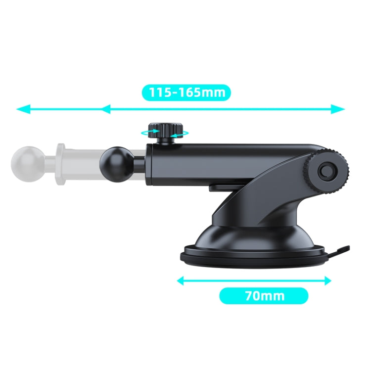 A190+X33 Car Phone Holder Dashboard Sucker Mount Telescopic Long Arm Stand, A190+X33