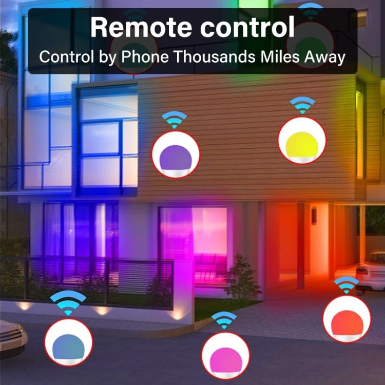 DP01 2pcs TUYA WiFi Smart Light Bulb 15W E26 E27 RGB + White + Warm White LED Bulb, 2PCS