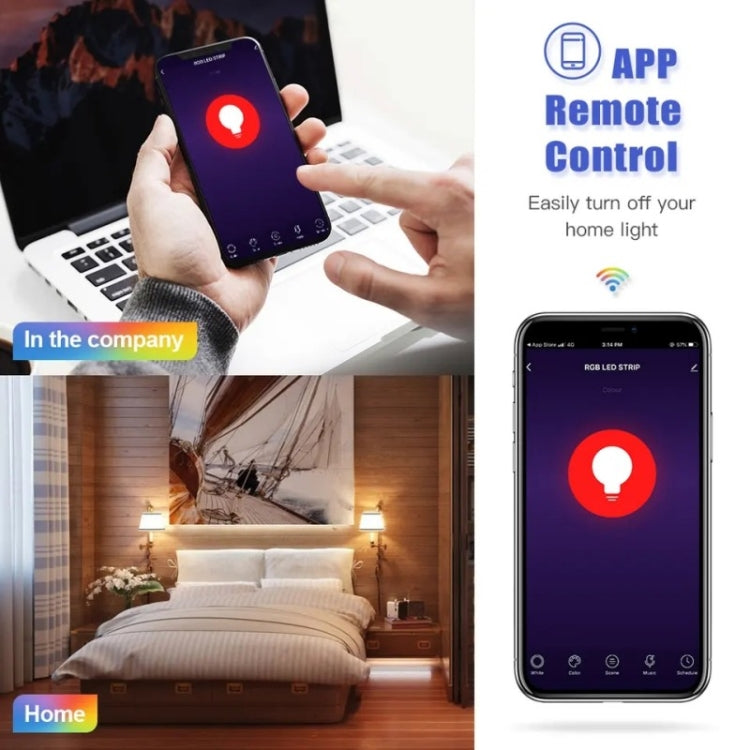 DP01 2pcs TUYA WiFi Smart Light Bulb 15W E26 E27 RGB + White + Warm White LED Bulb, 2PCS