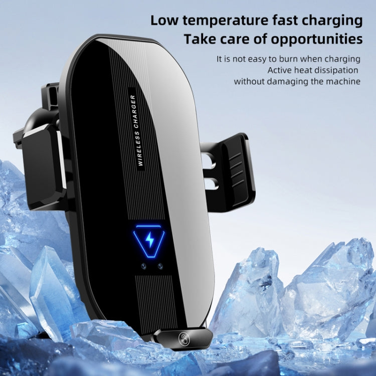 A9 Car 15W Fast Charging Magnetic Auto Sensitive QI Wireless Charger, A9