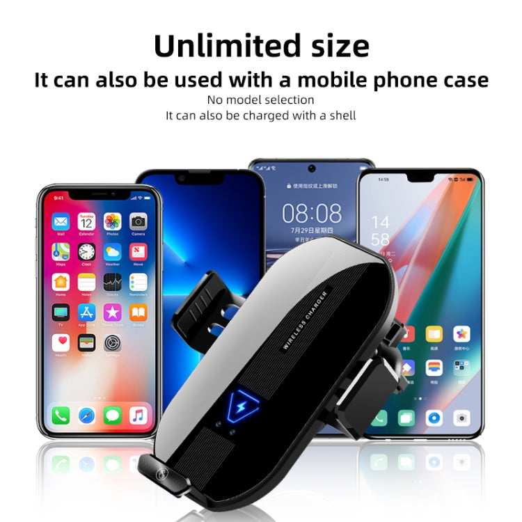 A9 Car 15W Fast Charging Magnetic Auto Sensitive QI Wireless Charger, A9