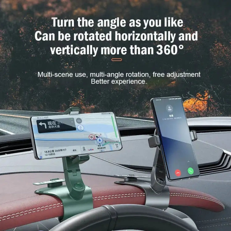 088 With Parking Phone Sign 360 Degrees Rotation Car Dashboard Mount Cell Phone Holder