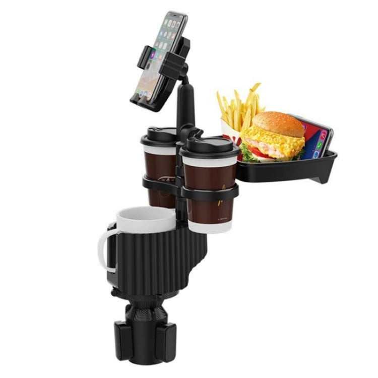 A06 Multifunctional Car Cup Mug Bottle Holder Mobile Phone Mount Stand Food Snack Tray Table, A06 (Grey), A06 (Green)