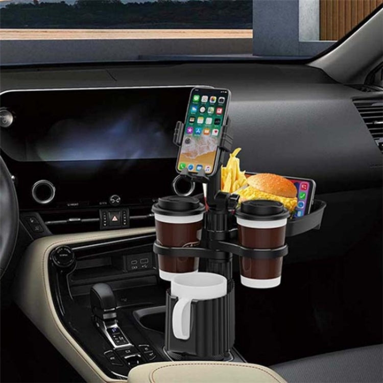 A06 Multifunctional Car Cup Mug Bottle Holder Mobile Phone Mount Stand Food Snack Tray Table, A06 (Grey), A06 (Green)