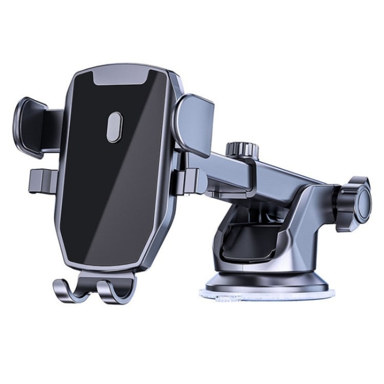 D46+101+K5 Universal Suction Cup Car Center Console Phone Mount Bracket With Telescopic Arm, D46+101+K5