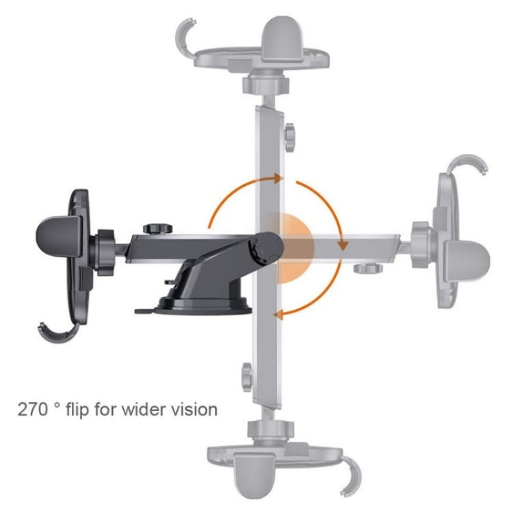 D-43+128+120 Multi-functional Car Air Vent Dashboard Telescopic Suction Cell Phone Mount, D-43+128+120