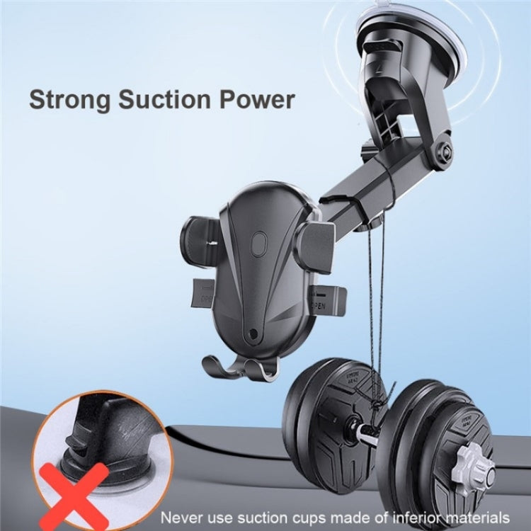 D-43+128+120 Multi-functional Car Air Vent Dashboard Telescopic Suction Cell Phone Mount, D-43+128+120