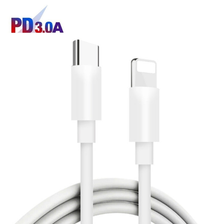 TE-P50 65W PD30W Type-C x 2 + USB x 3 Multi Port Car Charger with 1m Type-C to 8 Pin Data Cable, with 8 Pin Cable
