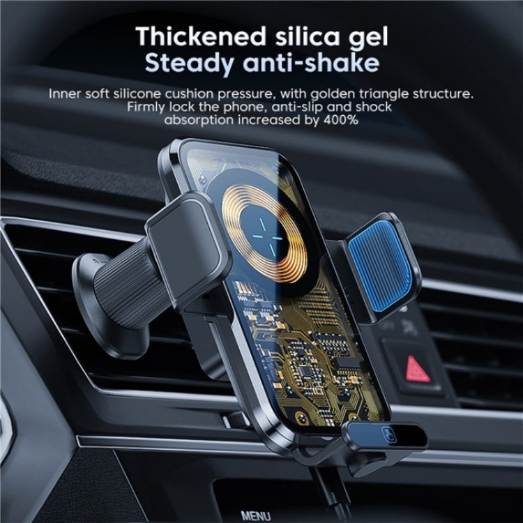 X11s 66W High Power Transparent Car Wireless Charger Phone Bracket, X11s (Titanium), X11s (Silver)
