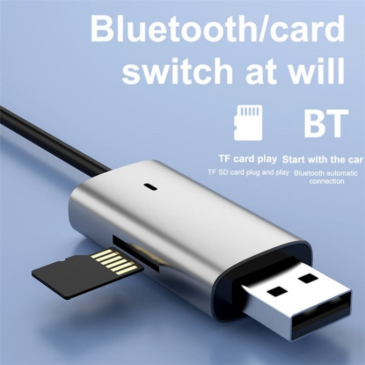M01 Car Bluetooth Receiver Hands-Free Call  3.5mm AUX Stereo Car Wireless Adapter, M01