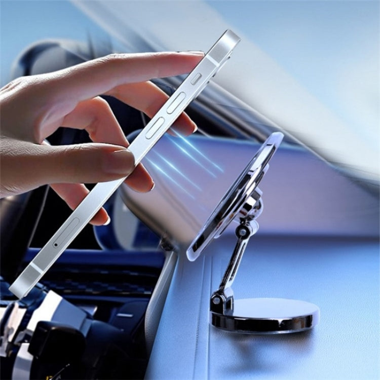 G168 Rotatable Cellphone Stand Car Dashboard Windshield Magnetic Phone Holder, G168 Grey, G168 Silver