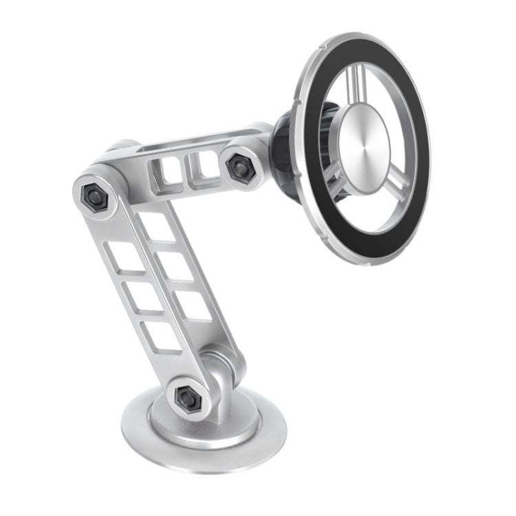 G198 Adjustable Robotic Arm Cellphone Stand Car Dashboard Windshield Magnetic Phone Holder, G198 Grey, G198 Silver