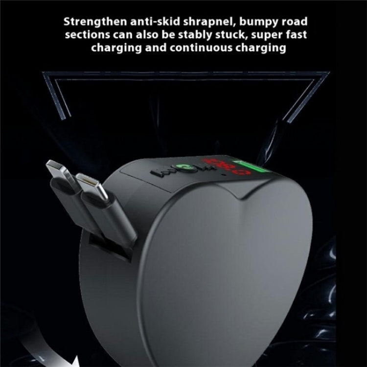 Y2 With Type-C Retractable Cables Car Bluetooth MP3 Player Hands-Free Call Adapter, Y2