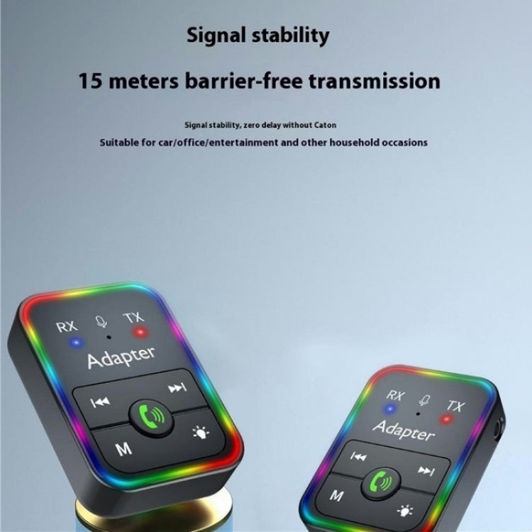Q9 Support TF Card Playback 2-in-1 Bluetooth 5.3 Wireless Transmitter / Receiver MP3 Player, Q9